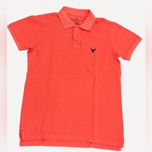 American Eagle Outfitters Men’s Bright Coral Polo